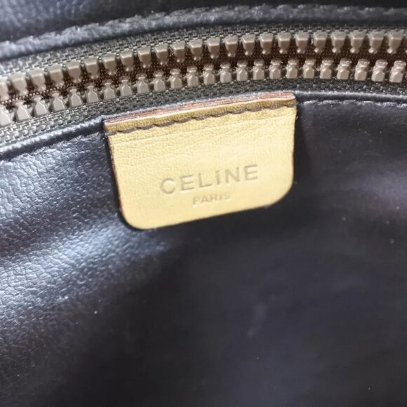 CELINE Macadam Shoulder Bag Brown PVC Women - Picture 8 of 12